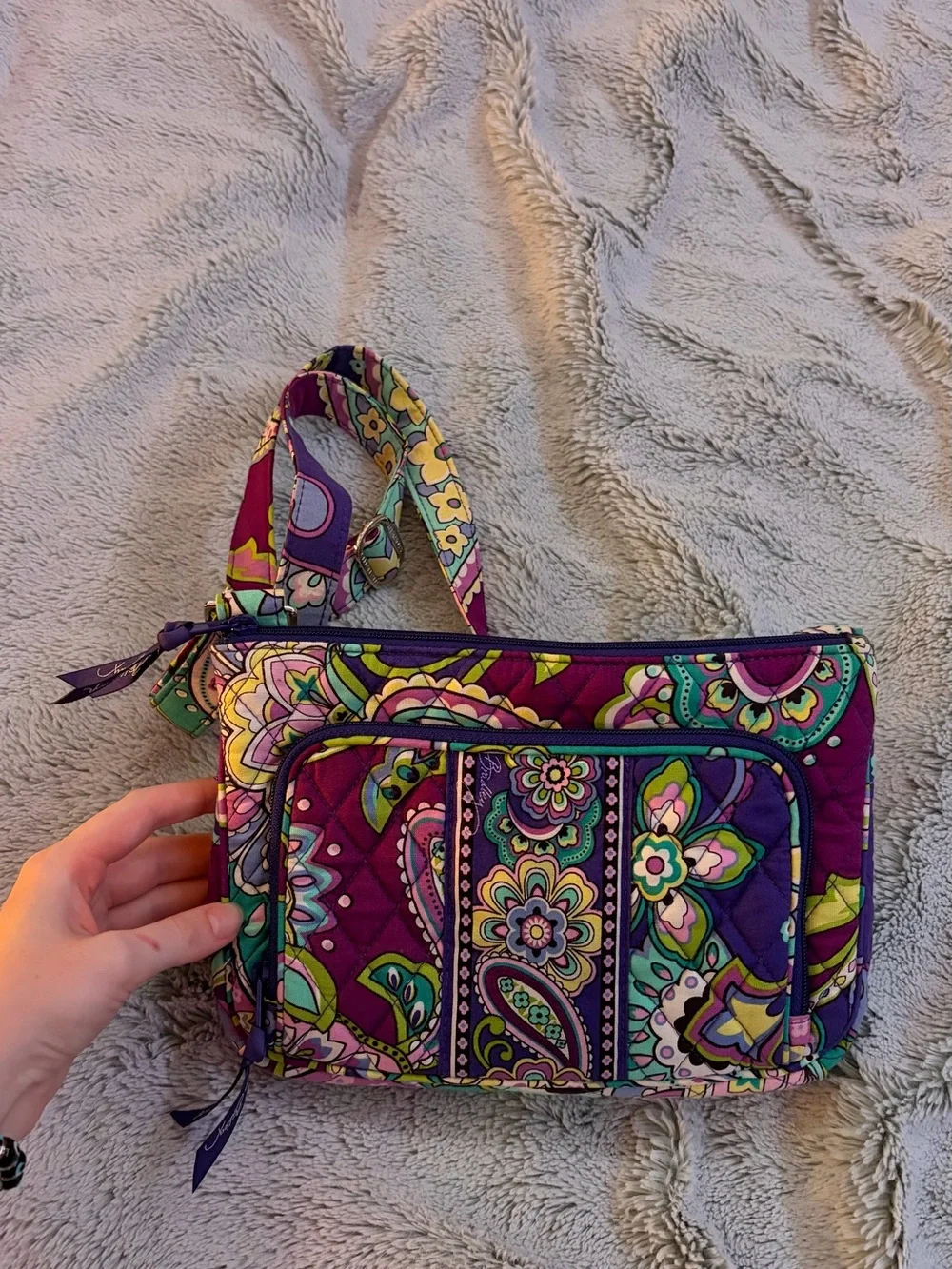 Vera Bradley Paisley Crossbody Bag in ‘Heather’